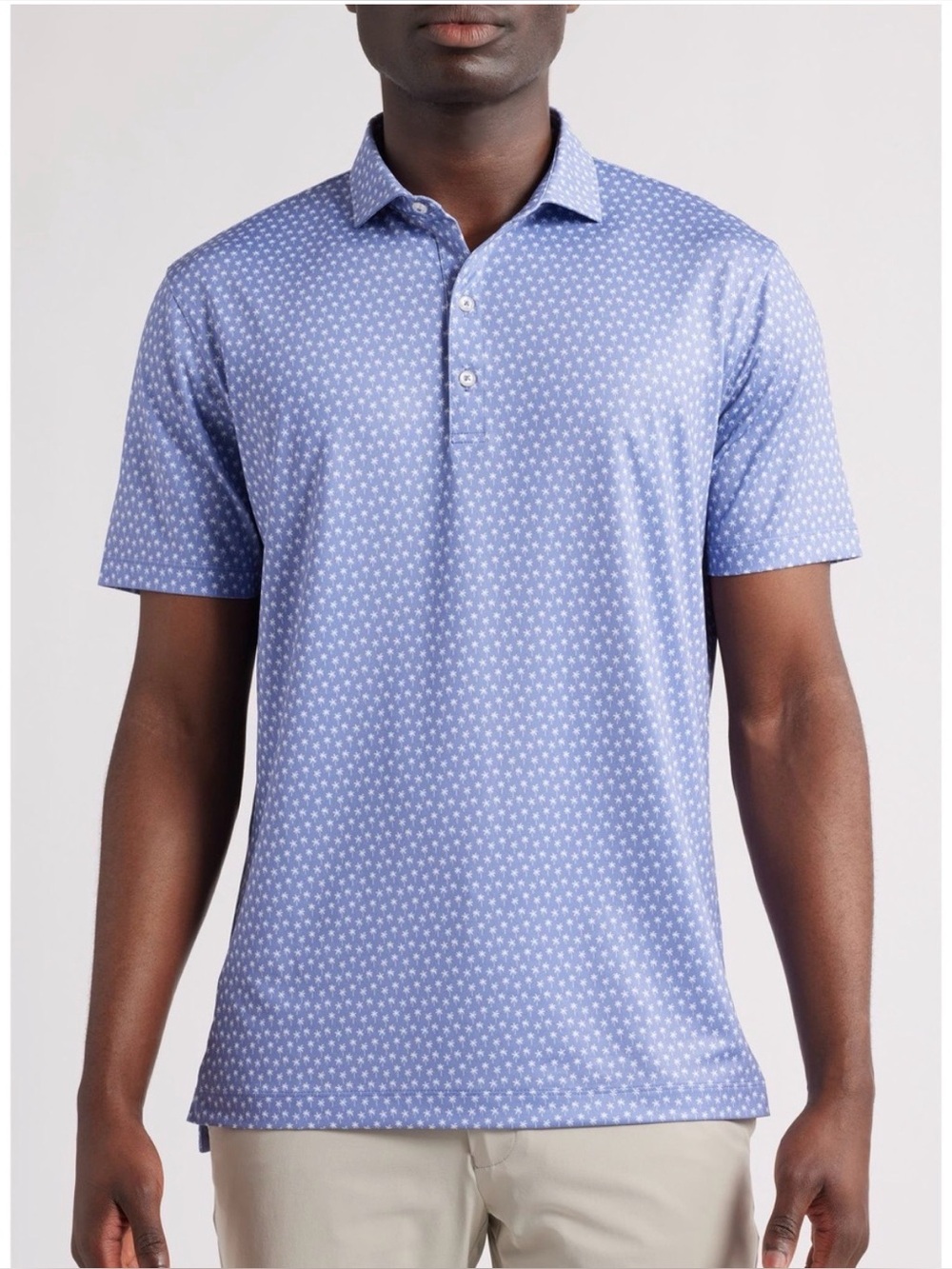 Johnnie-O Areca Palm Tree Print Performance Golf Polo - Size Small NEW!